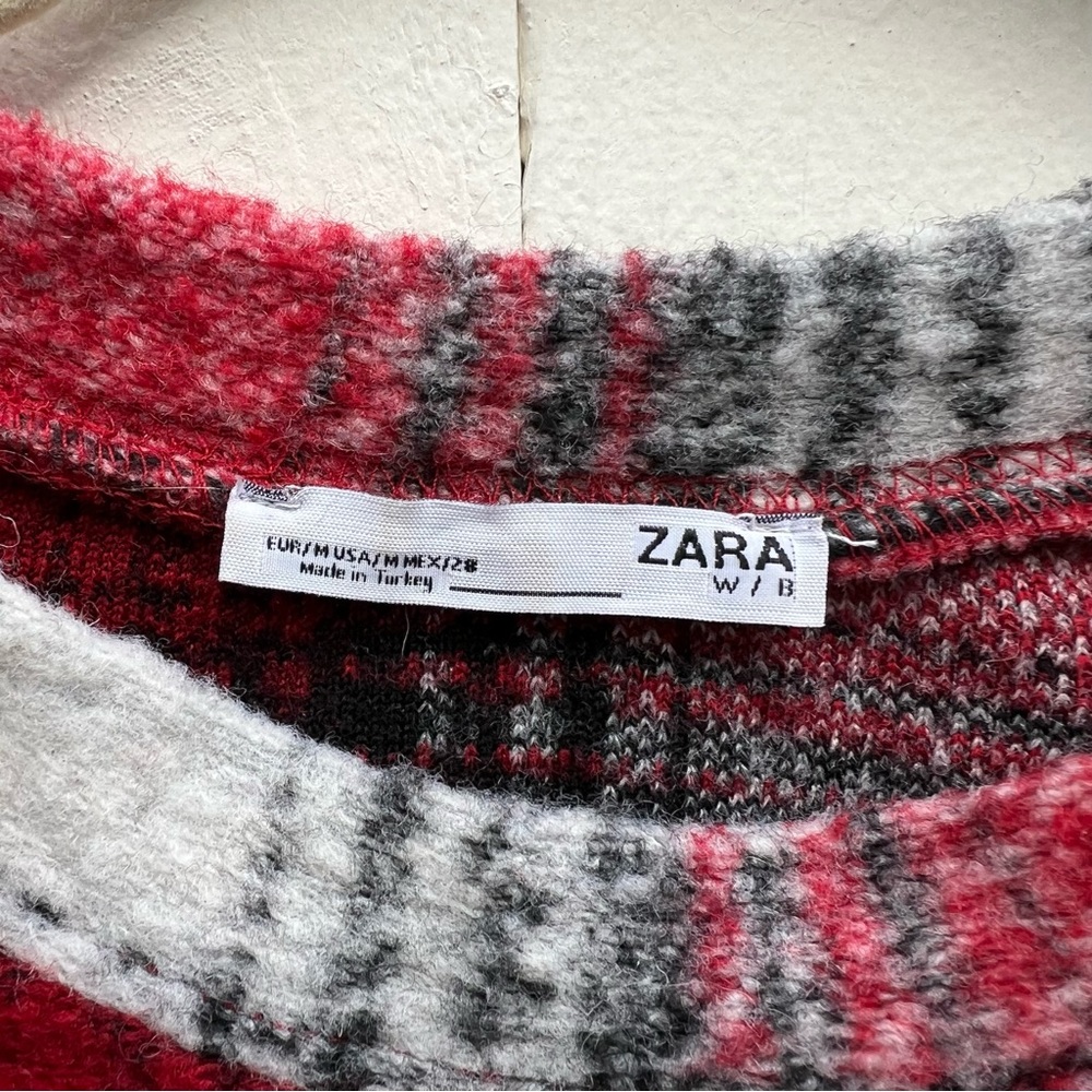 Zara women’s bat wing sleeve flannel shirt. - Picture 6 of 7